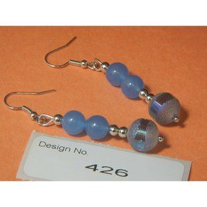 Aquamarine Gemstone Earring Metaphysical,peace, intuition,self-expression, 426